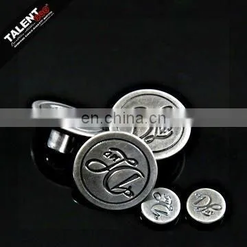 Custom Denim Alloy Rivet Button With Brand Name Logo photo-5