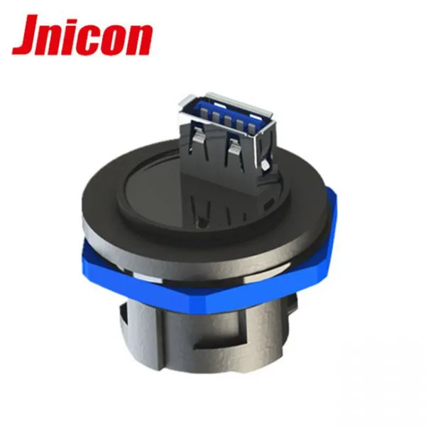 Shenzhen Data Connector Factory IP65 Usb Connector Lock Panel Mount 12v Usb Socket With Cable photo-2