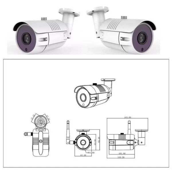 4 in 1 HD 5.0MP Hybrid Ahd Tvi Cvi CVBS IR Waterproof CCTV Bullet Camera photo-4
