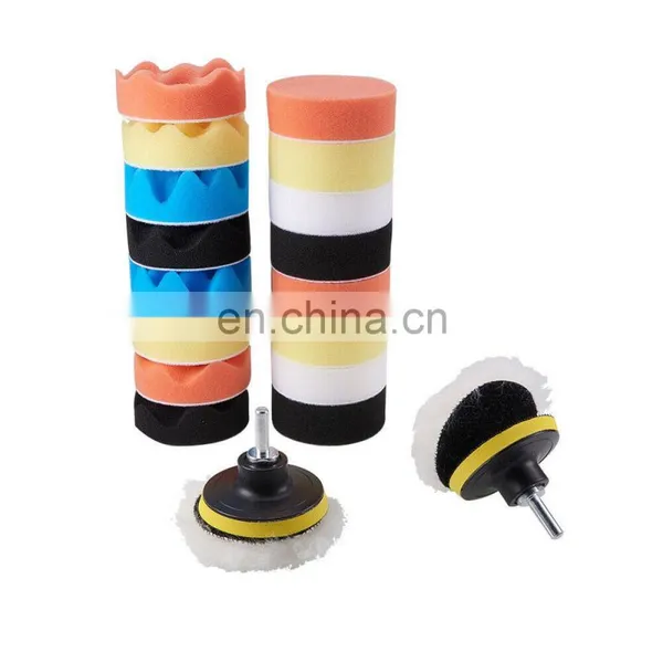 Round Shaped Waxing Polish Sponge Wax Applicator Pads for Car photo-3