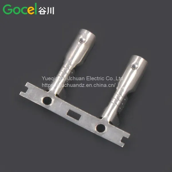 4.0 Horizontal Strap Head Spring Socket Terminal Horizontal Feed Brass Tin Plated photo-2