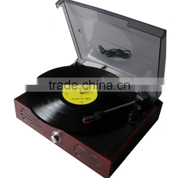 Classic Vintage Design!!! Simple Turntable& Vinyl Record LP& Gramophone With PC Link photo-3