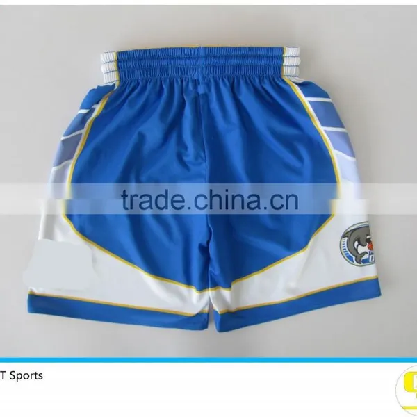 High Quality Professional Mens 100% Polyester Reversible Basketball Shorts photo-4