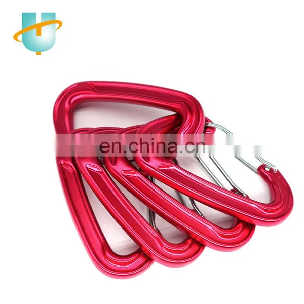 Unitone Warehouse 18KN Super D Type With Wire Gate Use For Hammock or Wild Sports Aluminum Caribiner photo-5