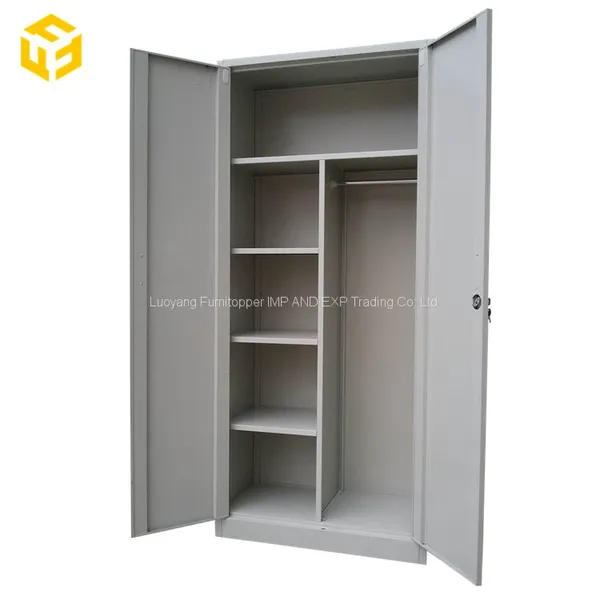 2 Door Steel Locker Cabinet Office Metal Wardrobe Design Filing Cabinet photo-4