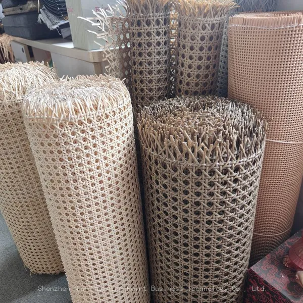 Different Colors and Sizes Plastic pe Rattan Cane Webbing Rolls Materilas for Cabinet Door Led Shade Furniture photo-2