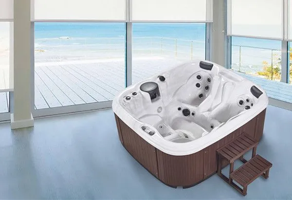 Manufacture Whole Sell Chinese Hot Tub 4 Seater Hot Tubs Outdoor Spa Bathtub photo-5