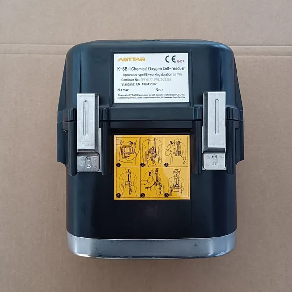 Asttar 60 Minutes CE Approved Closed Circuit Oxygen Generating Self Rescuer photo-3
