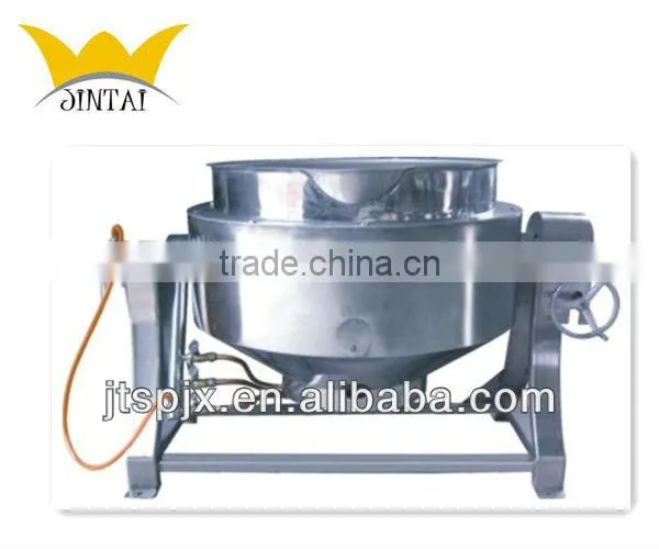 gas heating tilting stainless steel jacketed kettle