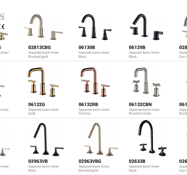Flexible Space-saving and Convenient Maintenance Separate Basin Mixer Series photo-2