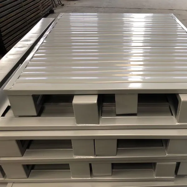Metal Turnover Pallet; Logistics Steel Forklift Pallet; Workshop Warehouse Moisture-proof Cushion Pallet Cargo Stacking Pallet photo-5