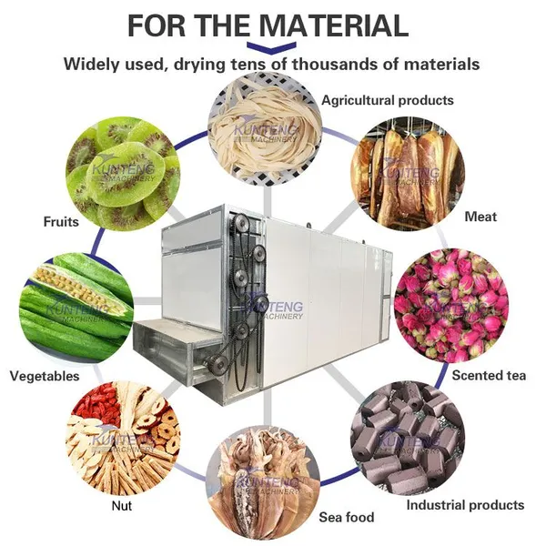 Continuous Mesh Belt Pinellia Ternata Cornus Officinalis Seaweed Bamboo Shoots Tea Drying Machine photo-4