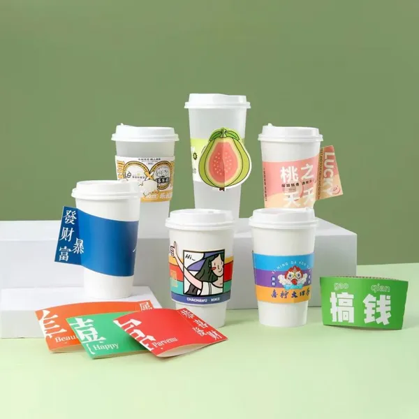 Ningbo PartyKing Quality Disposable Hot Coffee Insulated Paper Cups Stylish Contemporary Double Wall Ripple Design Coffe Cup
