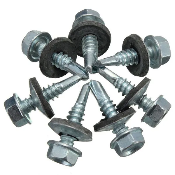 Self Drilling Screw for Industrial Construction Dacromet Coated Hex Head Stainless Steel 410 Full Sizes Available Free Samples photo-3