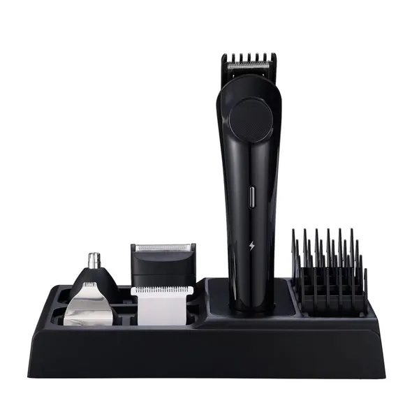 Professional 5-in-1 USB Rechargeable 600mAh Hair Trimmer and Beard Grooming Kit for Men With Stainless Steel Blades
