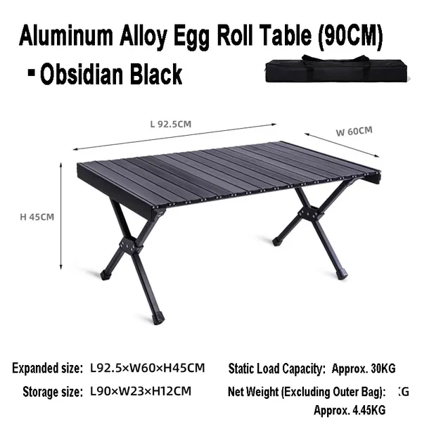 Bestseller Portable Egg Roll Camping Table Foldable Lightweight Aluminum Frame Waterproof Outdoor Table for Leisure Activities photo-3