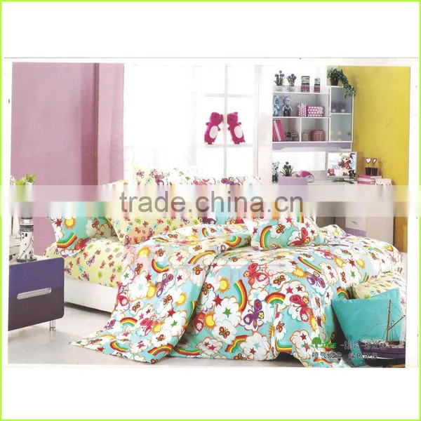 Kids Bedroom Collections 2015 Colorful Rainbow Cheap Organic Cotton Duvet Cover