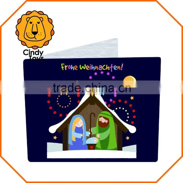 Wooden Rubber Stamps Nativity Scene 1 Pcs for Christmas