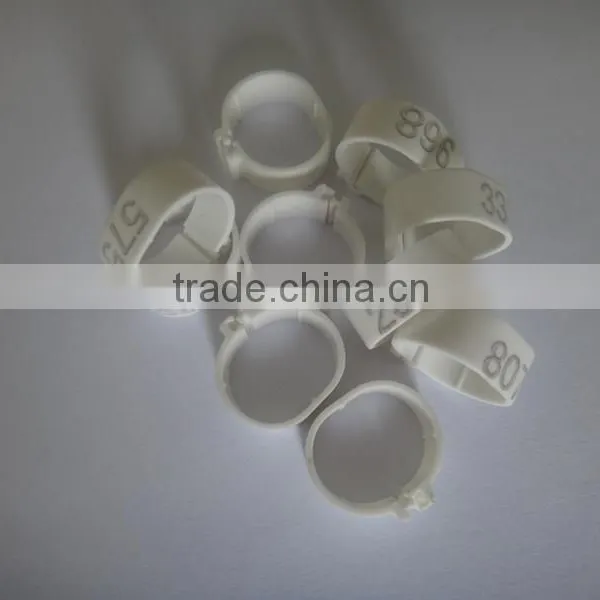 Small Plastic Leg Rings to Distinguish Chicken or Birds