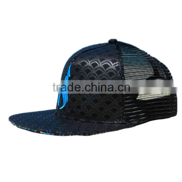 Fancy Fish Scale Printing Snapbacks Flat Bill Baby Hat Wholesale photo-2