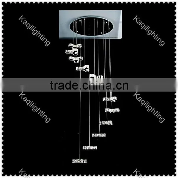 Spiral LED Crystal Pendant Light Pendant Lamp Lighting
