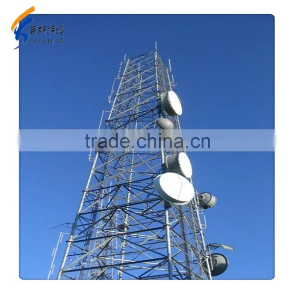 High Quality Galvanized Microwave Telecommunication Tower photo-2