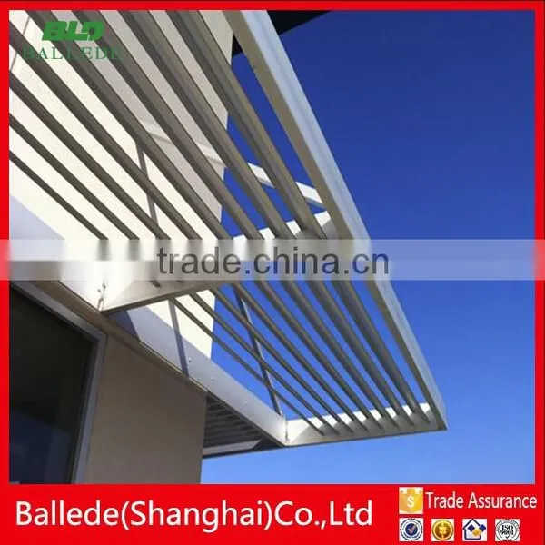 Sunshade Waterproof Powder Coated Aluminum Louver Roof photo-3
