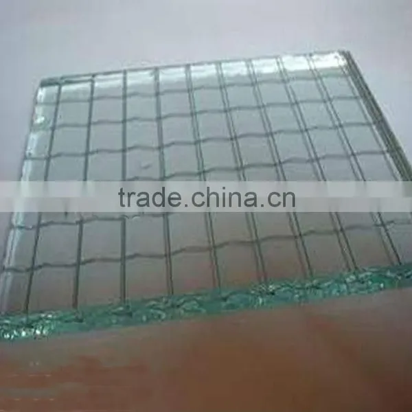 3mm,5mm,6mm,8mm Clear and Colored Safety Wired Glass