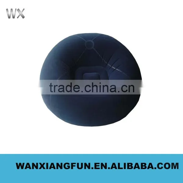 Flocked PVC Inflatable Sofa, China Inflatable Air Sofa Chair, Foot Rest Inflatable Sofa Chair With Pillowair Sofa With Foot photo-5