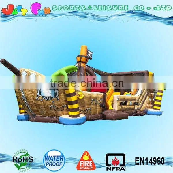 Jungle Inflatable Pirateship,kids Playground Inflatable Pirate Ship photo-2