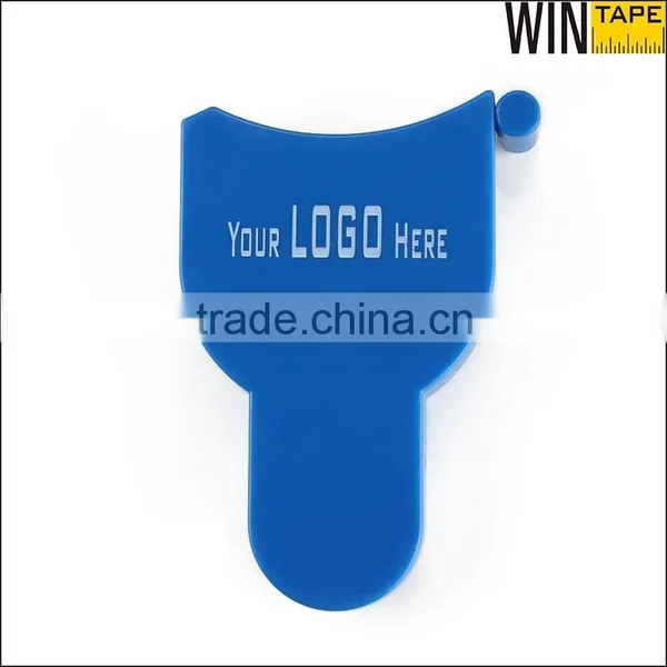 Blue Plastic Retractable Auto Logo Printed Waist Cicumference Glass Fiber Tape Body Measure Fitness photo-2