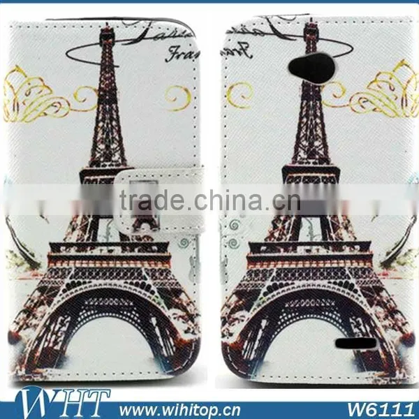 Cell Phone Protective Case for LG L70, Colorful Painting Leather Case for LG Optimus L70 photo-4