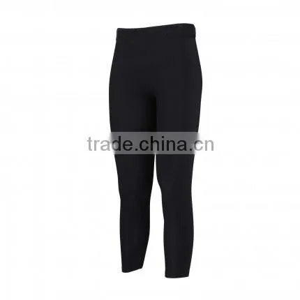 Unix's Black Lycra Fabric Elastic Cycling Pants