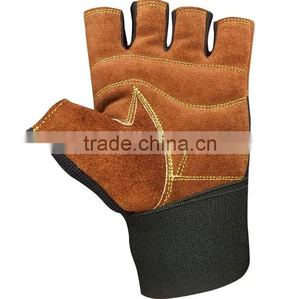 XXR BROWN Weight Lifting Gloves Strengthen Training Fitness Gym Exercise Workout photo-4