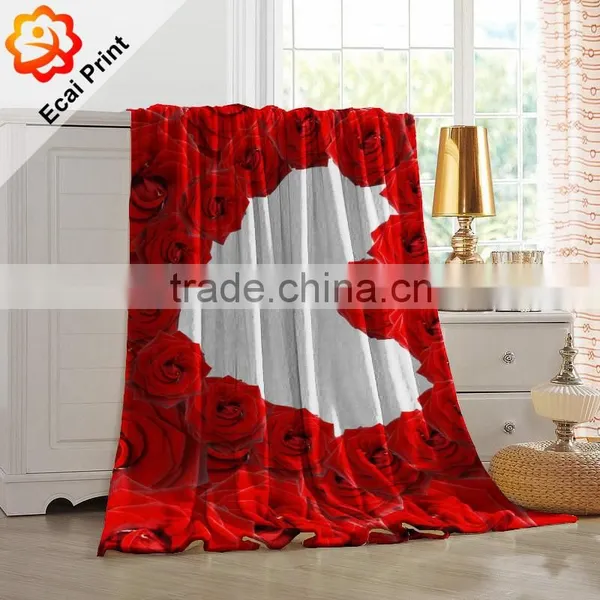 2016 Hot Sale Good Quality Custom Made Printing Fleece Blanket photo-3