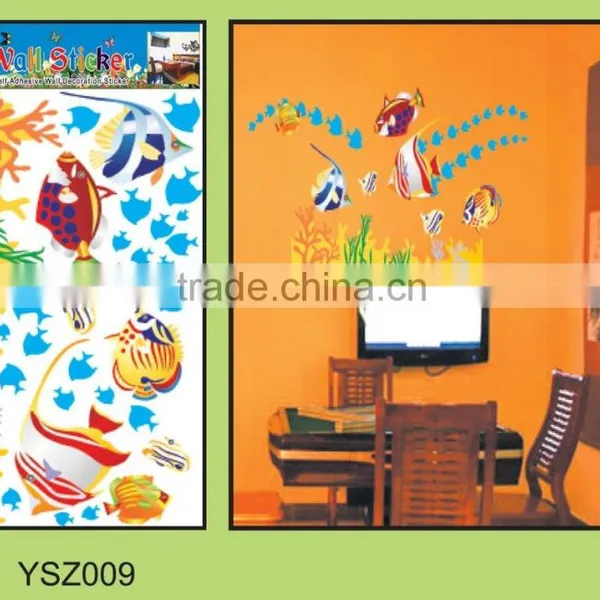 Eco-friendly Non-toxic Kids Room Decoration Removable Pvc 3d Wall Sticker