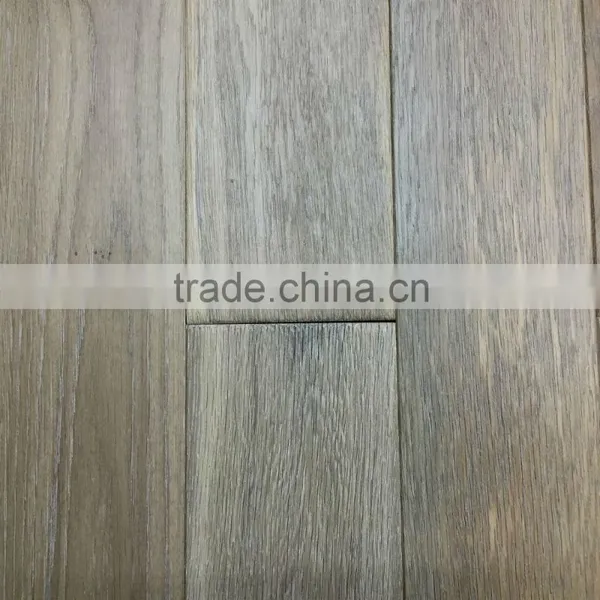Hardwood Wax Oil Brushed White Oak Wood Flooring Indoor Usage photo-2