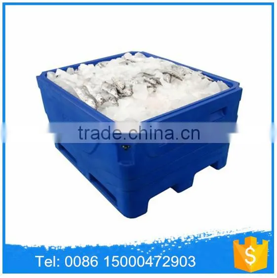 Rotational Molded Plastic Insulated Container 1000L for Fish, PE Plastic Fish Box With Insulation Material photo-4