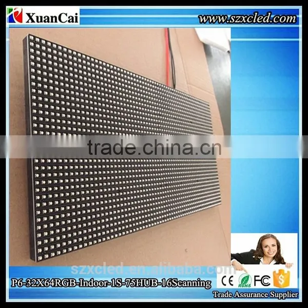 CE RoHS P6-32x64(192X384MM) Indoor Full Color RGB Panels Led Display Module Quality Choice photo-4