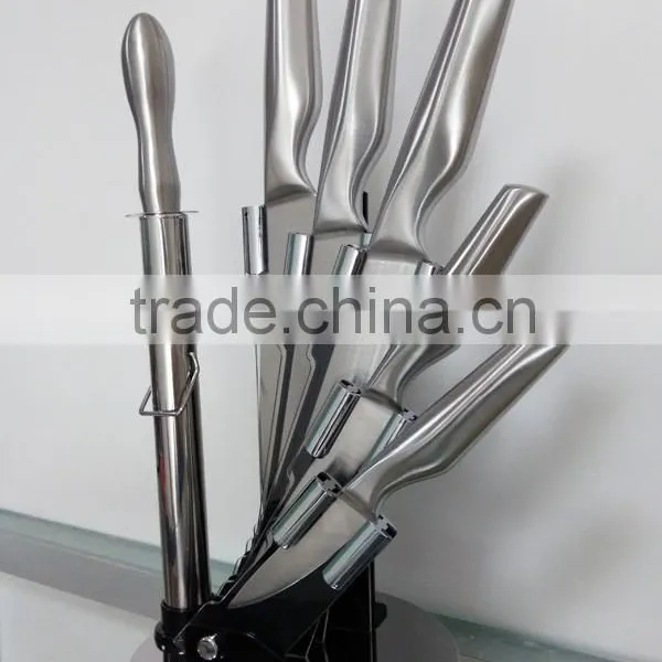 5PCS Stainless Steel Kitchen Knife Set With Hollow Handle photo-3