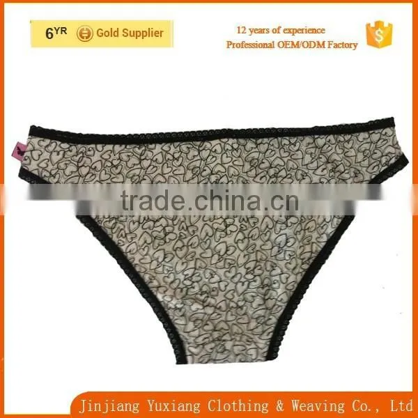 Hot Sales Sexy Lace Allover Print Light Pink 100%cotton Young Girl Panty Quality Choice photo-2