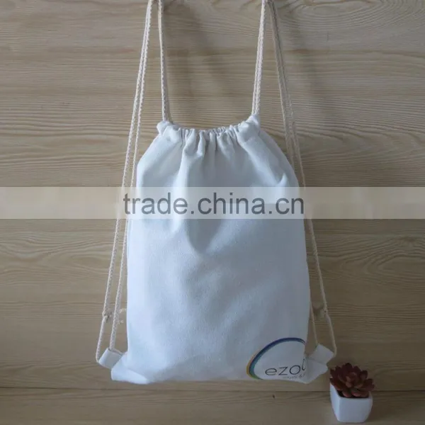 Wholesale Cotton Children Bag Drawstring School Backpack photo-2