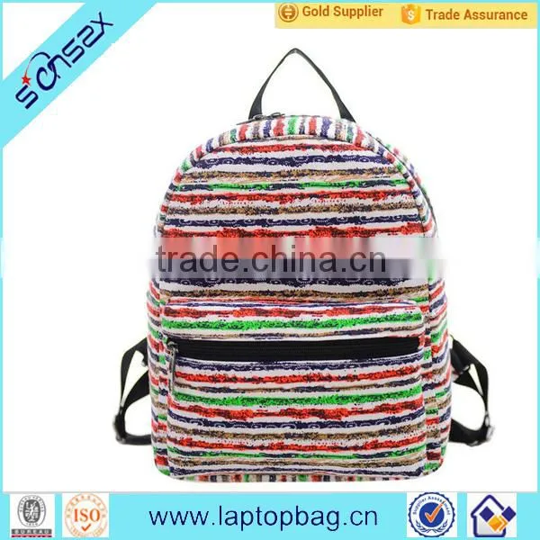 New Style Girls Canvas Backpack Kids Canvas Bagpack School Bags photo-3