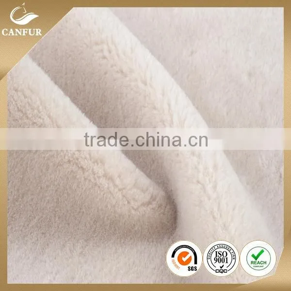 Super Hot China Factory Colorful Soft Wool Plush Fabric