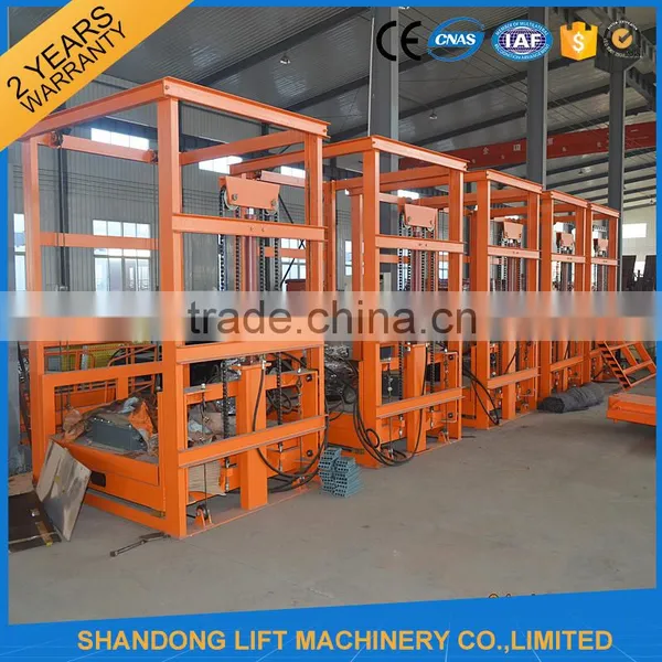 5m 2000kgs Warehouse Guide Rail Chain Lifting Cargo Lift photo-3