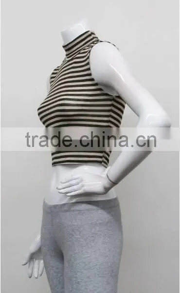 Latest Model High Neck Designs for Ladies Latest Model Tops Sexy Women White Tight photo-6
