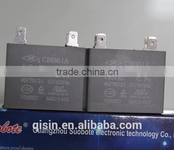 CBB61Polypropylene Film Dielectric ac Capacitors for Horsepower Motor photo-2
