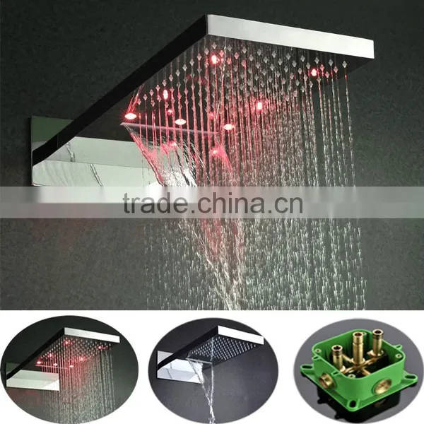 Luxury Led Lamp Illuminated Shower Head in Construction & Real Estate Quality Choice Most Popular photo-6