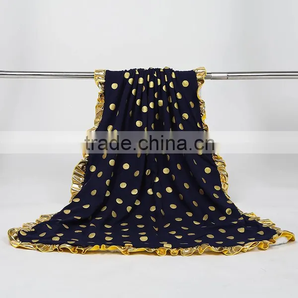 Gold Dots Minky Baby Blankets Super Soft and Beyond Adorable Baby Quilt Gold Baby Blanket Quality Choice photo-5
