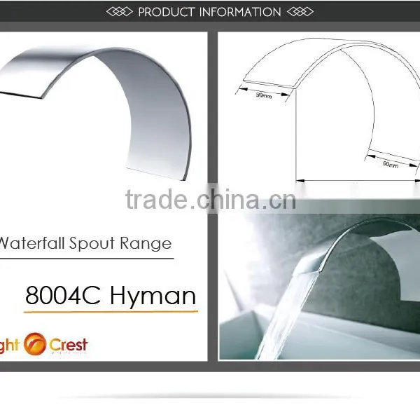 Stainless Steel Chrome Bathroom Basin Waterfall Faucet photo-6